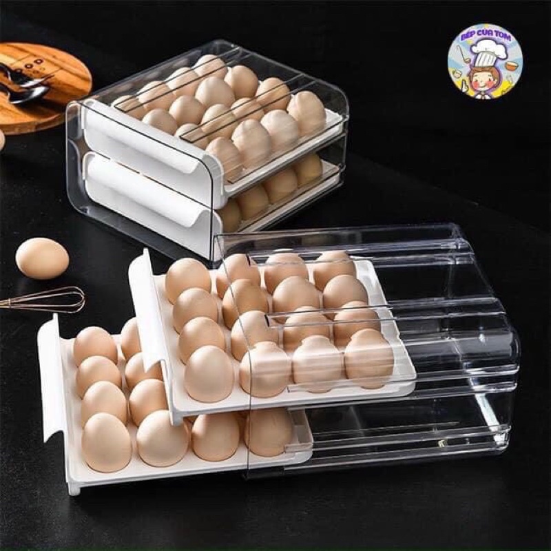 KHAY ĐỰNG TRỨNG 2-3 TẦNG TIẾT KIÊMK KHÔNG GIAN BẢO QUẢN TRỨNG HOÀN HẢO.ab