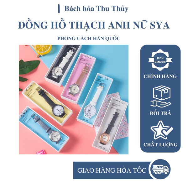 Đồng hồ nữ, đồng hồ thạch anh SYA thiết kế đơn giản dành cho sinh viên BHTT50