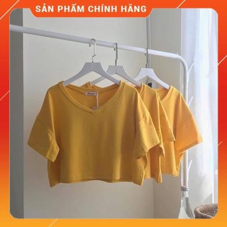 [FreeShip – Sale khô máu] Áo Thun CROPTOP CỔ TIM TRƠN Nữ