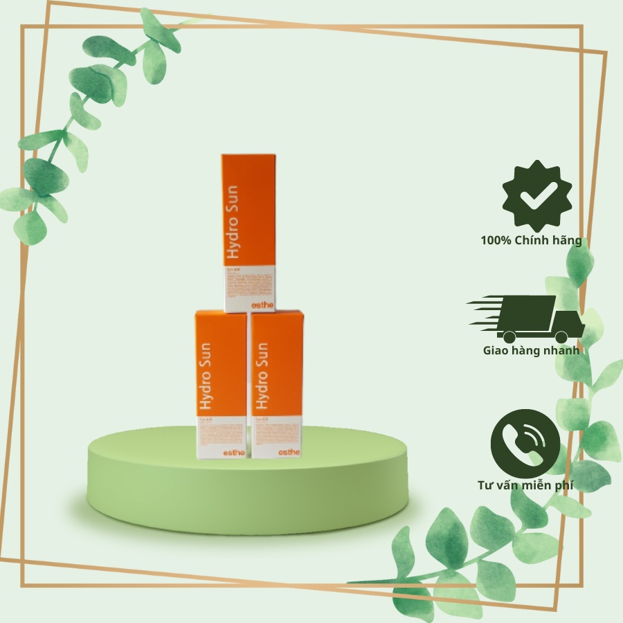 Kem chống nắng Vật Lý Hydro Sun Esthemax 426 SPF50+ PA+++, kem chống nắng vật lý dịu nhẹ, Chống tia UVA và UVB