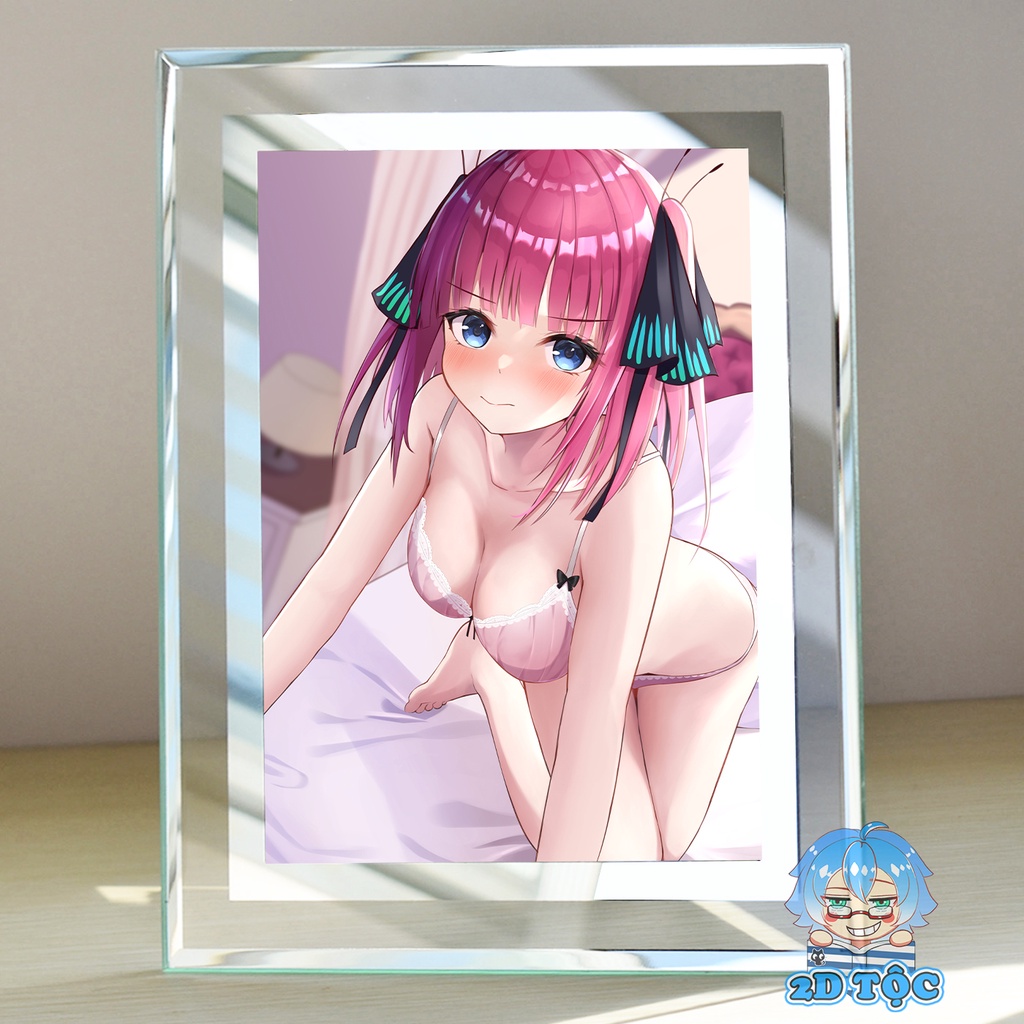 Khung kính để bàn Nakano Nino (6) Anime NHÀ CÓ 5 NÀNG DÂU by 2D Tộc Shop