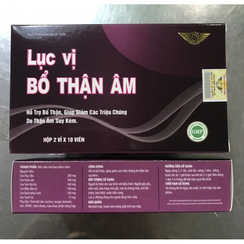 LỤC VỊ BỔ THẬN ÂM Kingphar ( Hộp 20 Viên )- Tư Âm Bổ Thận , Sinh Tân Dịch , Tăng Cường Sức Khỏe