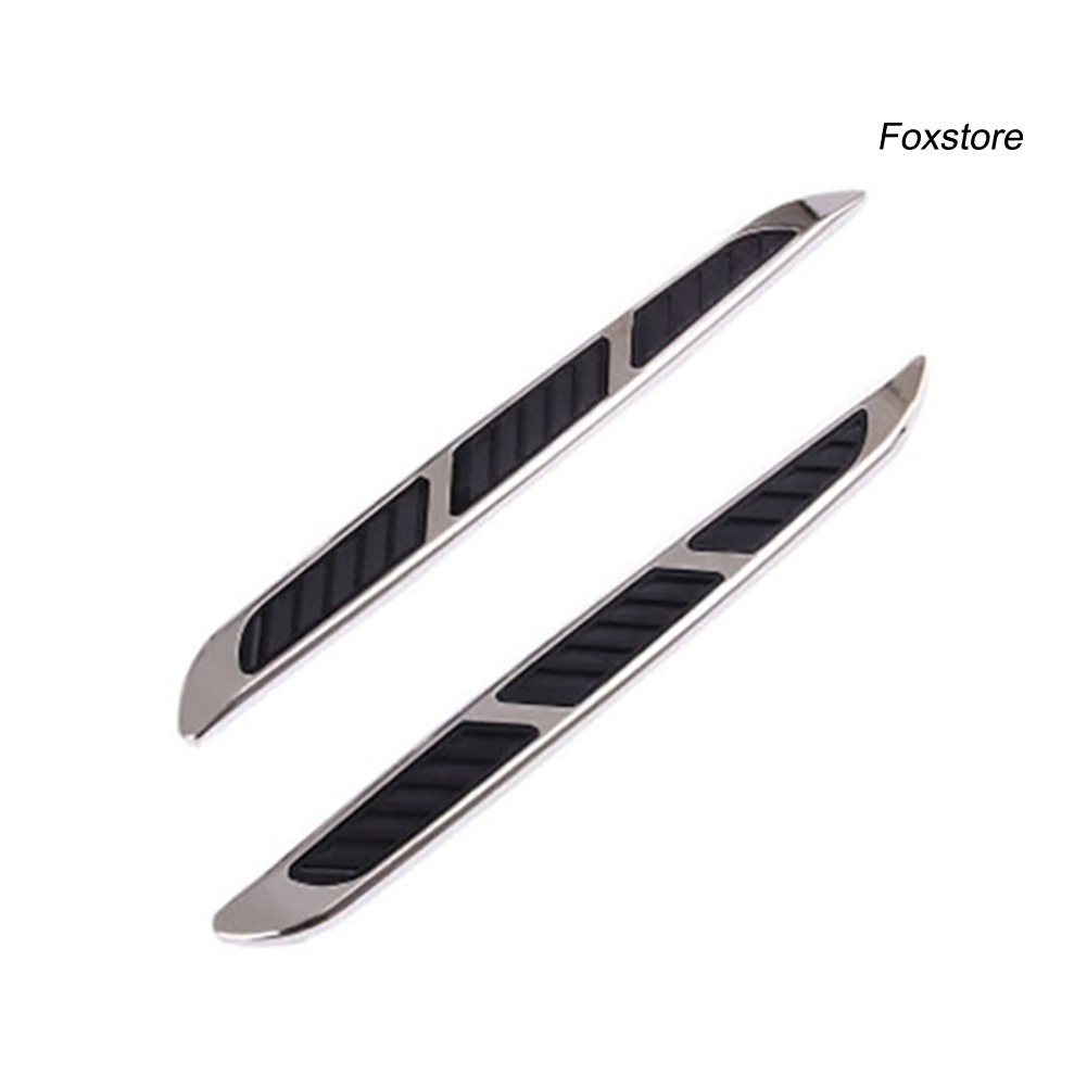 FENDER Set 2 miếng dán trang trí xe hơi hình vây cá mập 3D