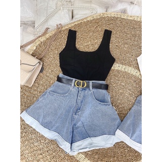[Ảnh thật] Short jean giả váy siêu hot