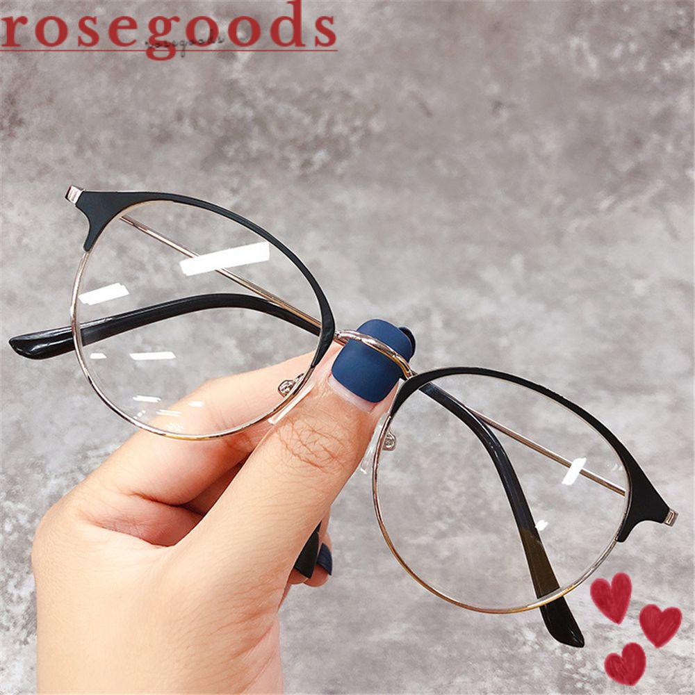 Kính Cận Gọng Tròn Bằng Kim Loại 1.0 ~ - 4.0 Thời Trang