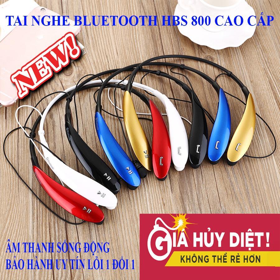 Tai Nghe Bluetooth Tai Nghe Bluetooth HBS 800 Hàng Cao Cấp Loại 1 Âm Thanh Sôi Động Bass Trầm Ấm. Bảo Hành 1 Đổi 1.Tai n