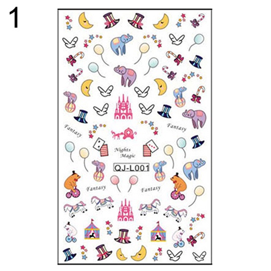 Miếng Dán Trang Trí Móng Tay Hình Lá Phong / Hoa Lá / Bướm Đẹp Mắt