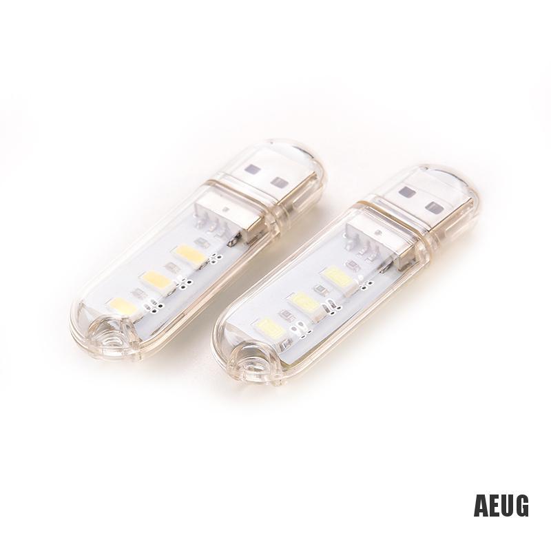 Móc khóa USB hình đèn LED 3 bóng tiện dụng