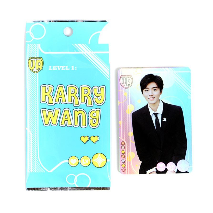 Set 5 card hologram laser Blackpink, TFBOYS Khải, Nguyên, Thiên