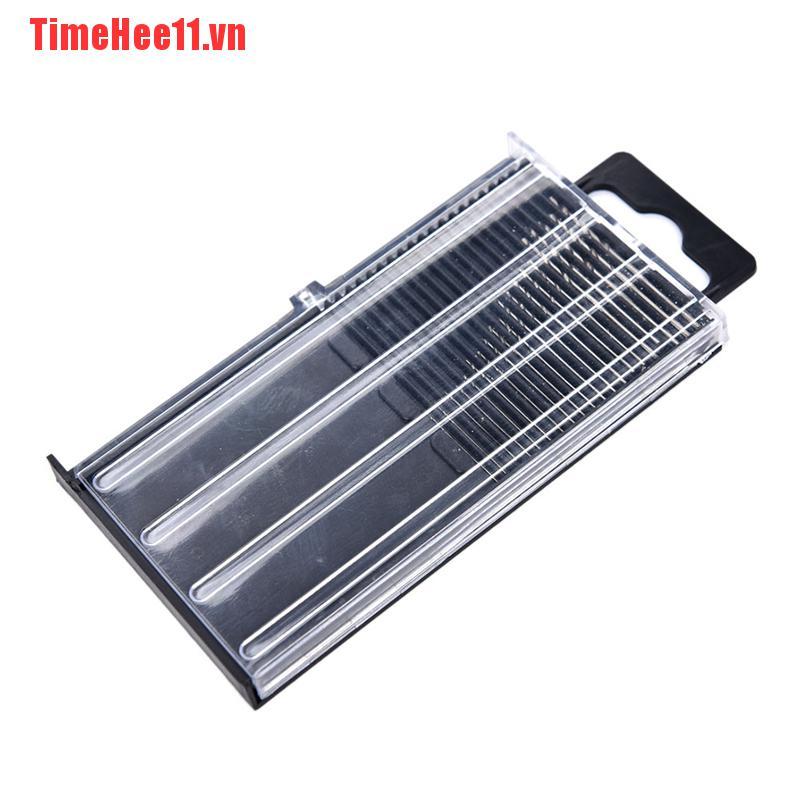 【TimeHee11】20Pcs Mini Micro Twist Drill Bit HSS Set Steel 0.3mm-1.6mm Craft C