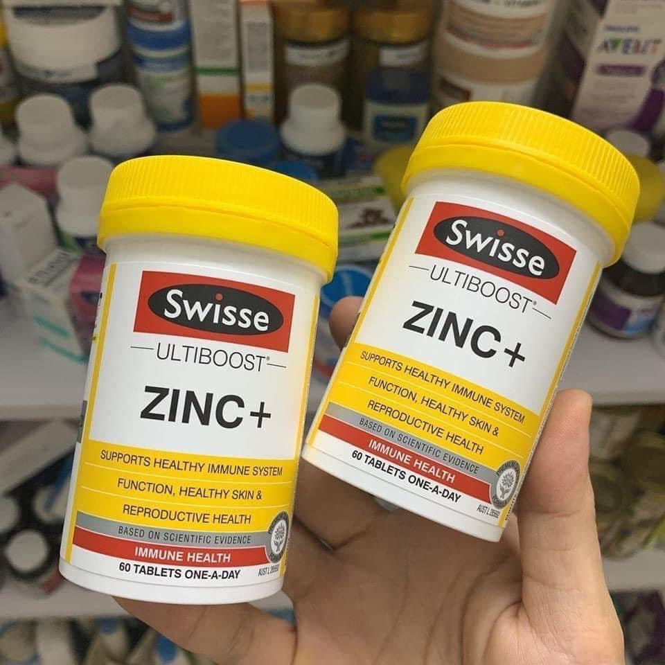 Viên Uống Bổ Sung Kẽm Swisse Ultiboost Zinc 60 Viên Chính Hãng Úc Chính Hãng