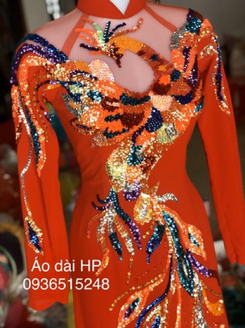 Áo dài cô dâu rồng phượng cao cấp