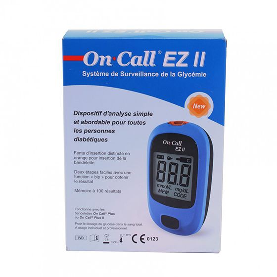 Máy Đo Đường Huyết Acon On-Call EZ II + Tặng kim chích và que thử (bảo hành trọn đời máy) - máy đo tiều đường oncall ez