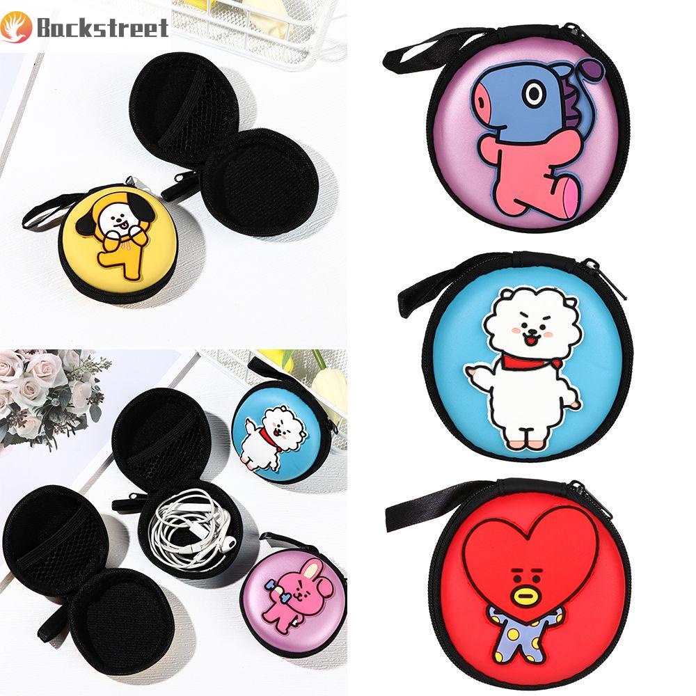 Túi đựng tai nghe nhét tai in hình BACKSTREET Van Kpop BTS BT21