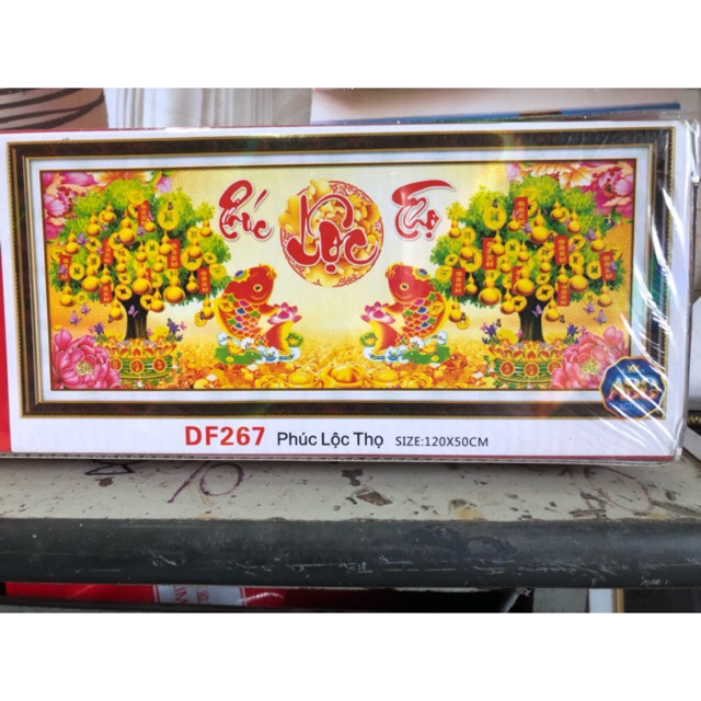 Tranh đính đá phúc lộc thọ DF267