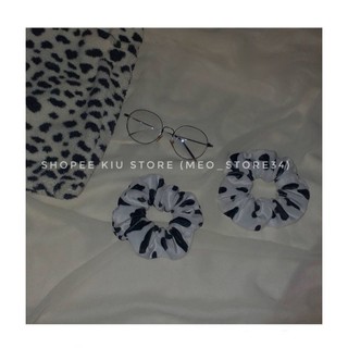 Scrunchies ,Cột Tóc Bò Sữa .