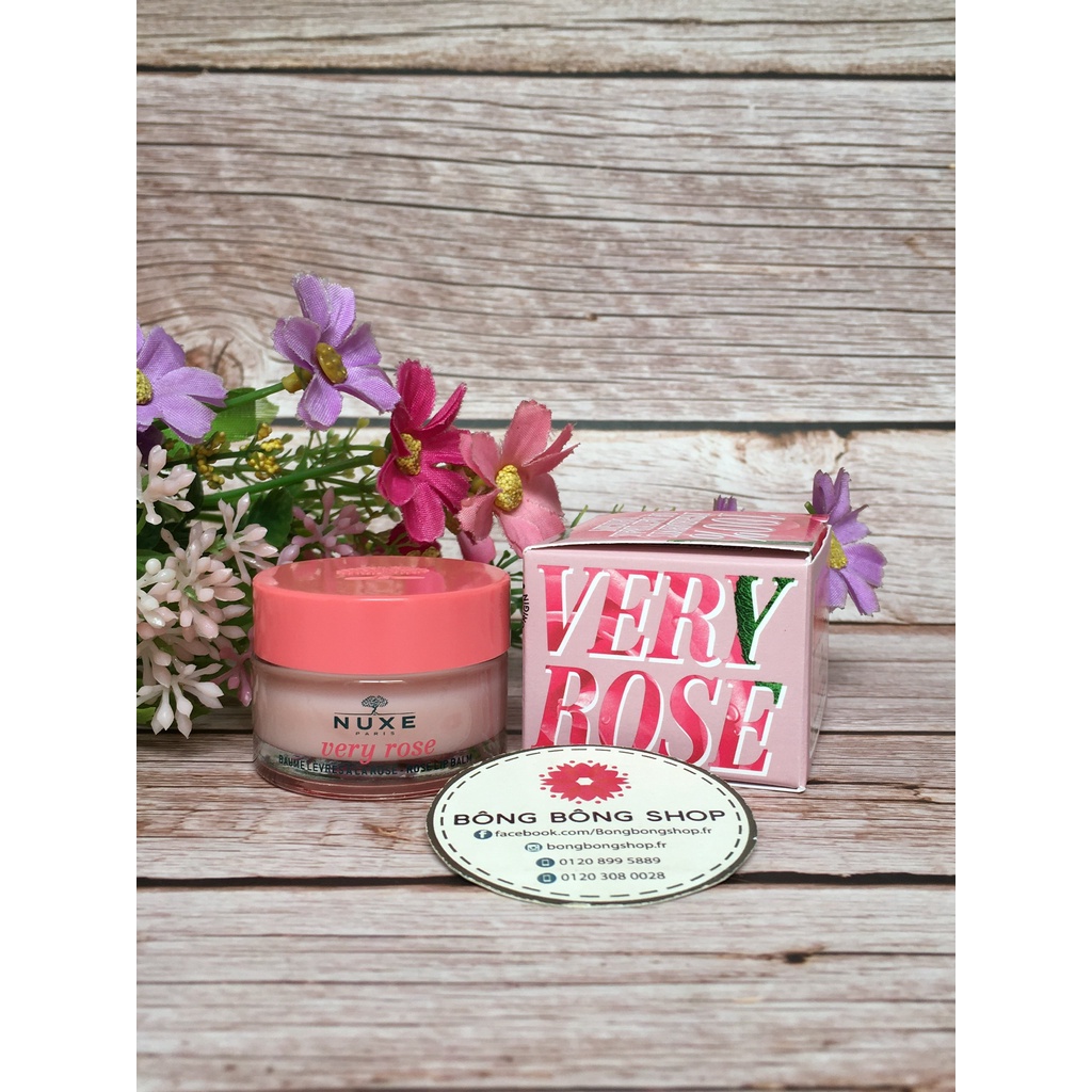 (Chuẩn Pháp-Bản giới hạn) Sáp dưỡng môi NUXE Very Rose Lip Balm