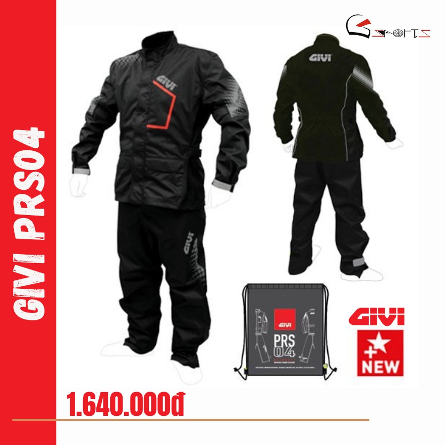 Bộ quần áo mưa GIVI PRS04 chính hãng cao cấp
