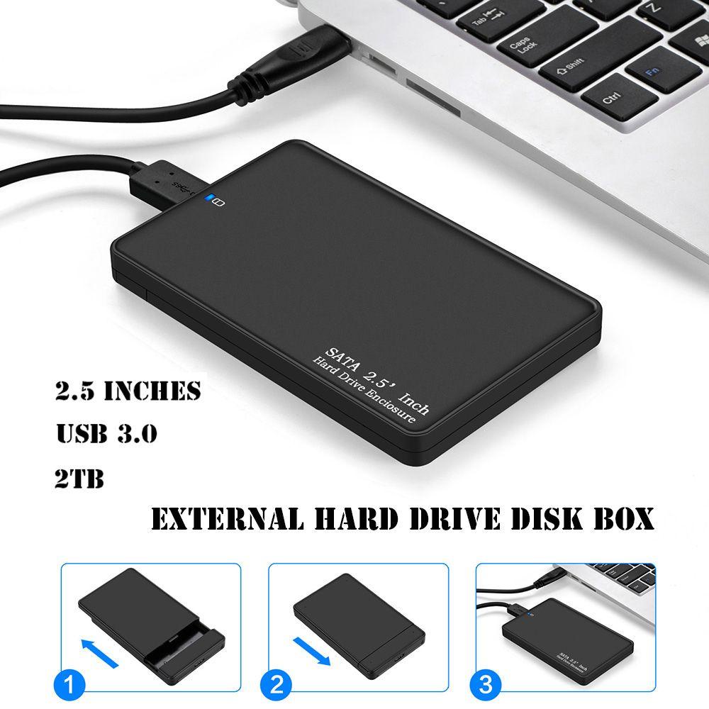 MYRON New HDD Enclosure Computer Peripherals External Case Hard Disk Drive 2TB Portable 2.5 Inch USB 3.0 SATA SSD Cover Box Storage Devices | BigBuy360 - bigbuy360.vn