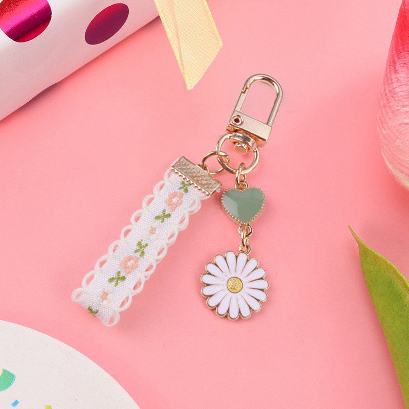 Móc Khóa Hình Hoa Cúc Nhỏ Xinh Xắn Dễ Thương|Móc Khóa