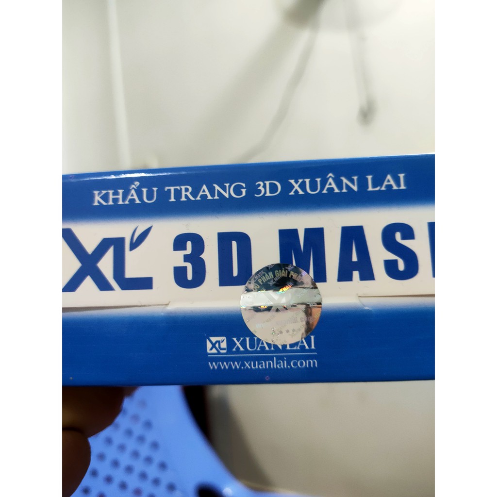 50 cái . khẩu trang 3D Mask xuân Lai (Chính Hãng) quai deo dẻo , khẩu trang y tế.