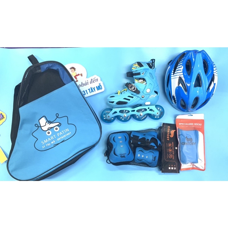 Giày patin cao cấp Cougar 313 full bánh sáng