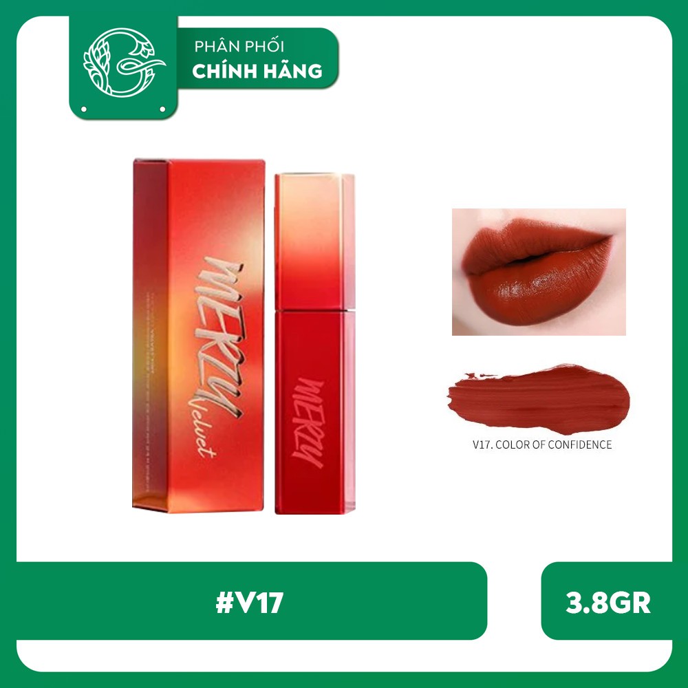 (New 2020) Son kem lì Merzy Color Of Youth Velvet Lip Tint 3.8gr