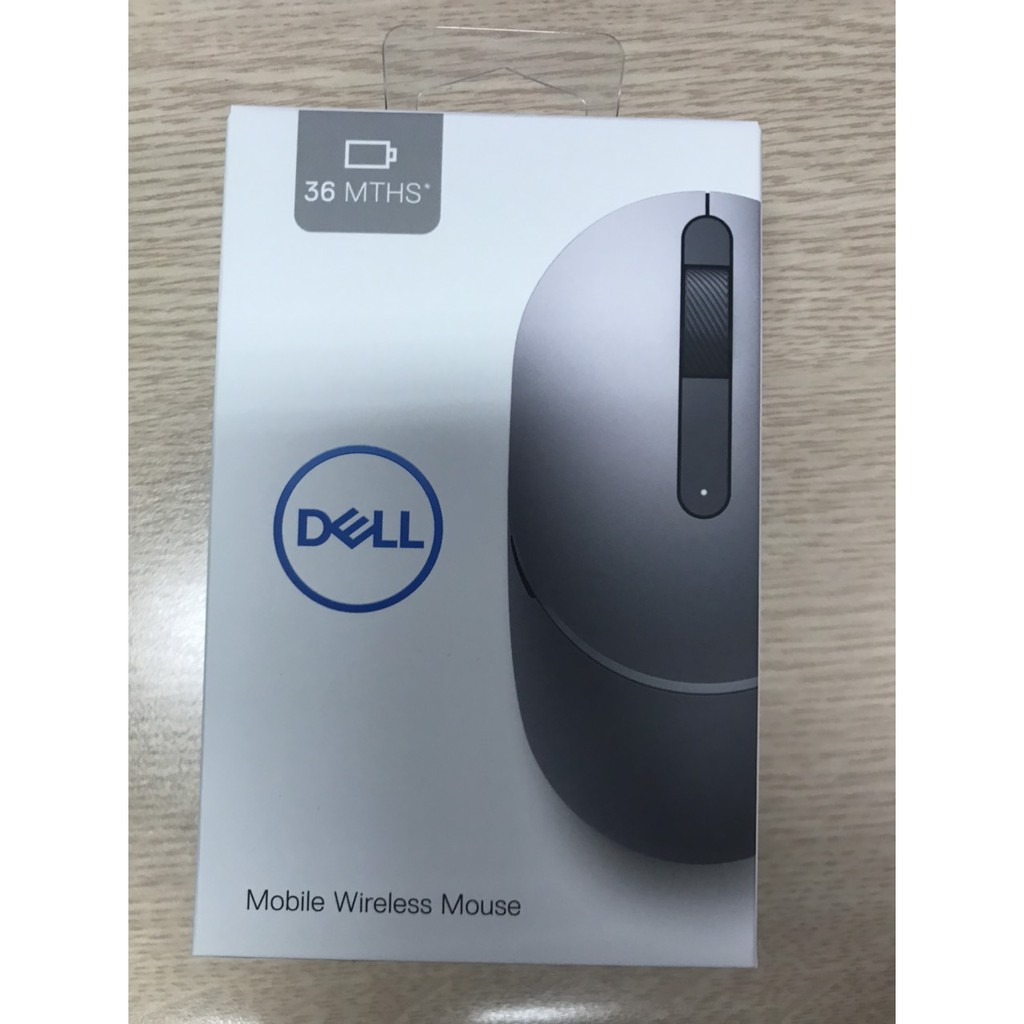 Dell MS3320W Mobile Wireless Mouse, Titan Gray - Chuột không dây kết nối 2 thiết bị: 1 USB và 1 Bluetooth