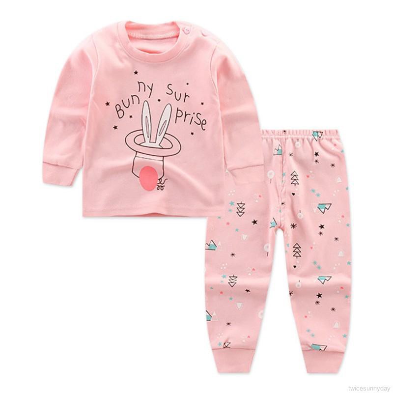 Set đồ ngủ hoạt hình xinh xắn hợp thời trang dành cho bé