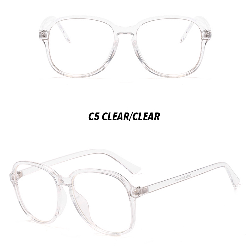 【HENGHA】【Myopia Eyeglasses】Minus 0°~-400° Eyeglasses Korean Fashion Candy Color Oval Frame Eyeglasses Women/Men Kính cận