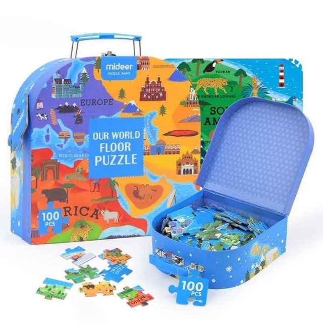 GHÉP HÌNH  MIDEER PUZZLE OUR WORLD -100 Chi Tiết