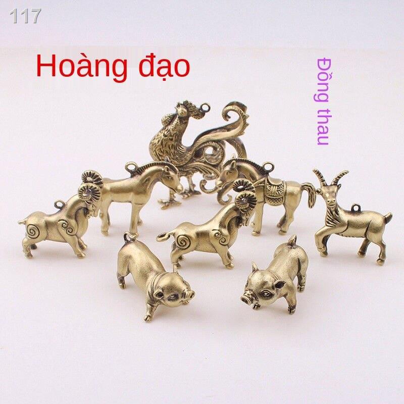 【HOT】Tiền Con Gà Trống Nhỏ Mái Bằng Đồng Nguyên Chất Mặt Dây Chuyền Chìa Khóa Hoàng Đạo Đồ Chơi Trẻ Em Quà Tặng Nam Nữ B