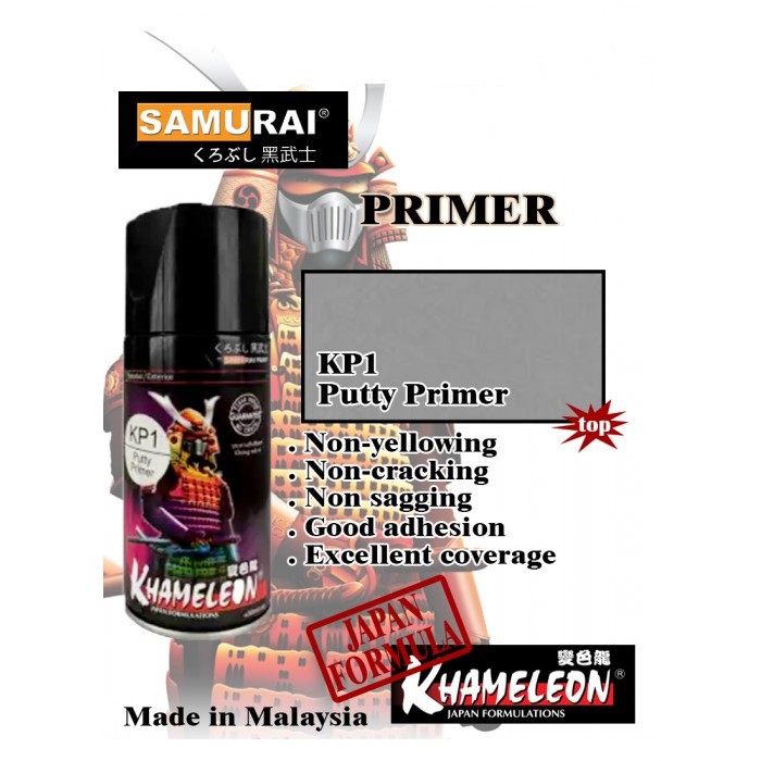 KP1 _ Chai sơn lót lấp trầy sước Samurai KP1*** 1 thành phần  _ Putty Primer   _ Shop uy tín, giao hàng nhanh, giá rẻ