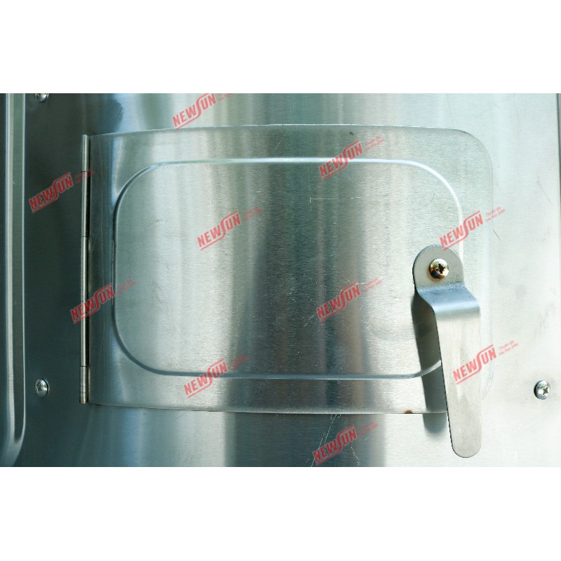 Lu quay vịt, Lò quay gà vịt inox NEWSUN bằng than phi 80 - Bảo hành 12 tháng - Tặng 15 móc, 15 xiên lu quay gà vịt