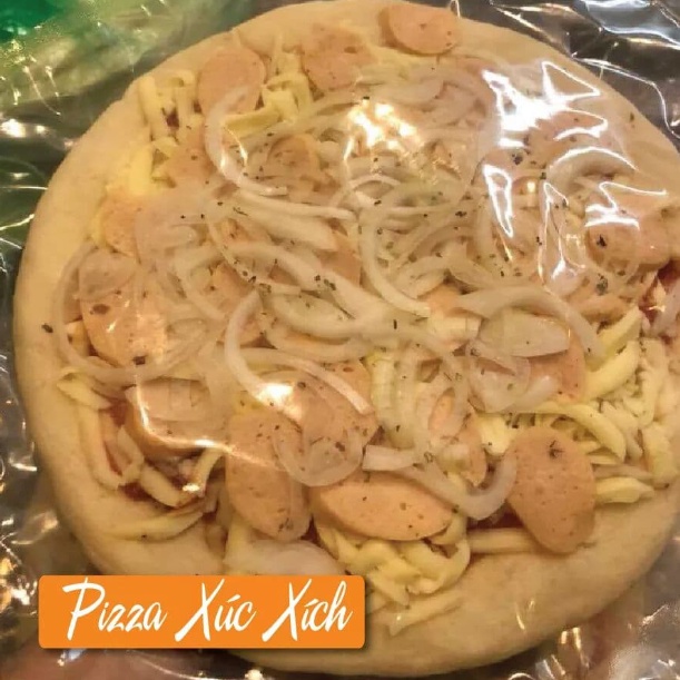 Pizza Men Tự Nhiên Làm Sẵn Đủ Vị Hải Sản - Xúc Xích - Bò Ngô - Thịt Nguội - Double Cheese - Xúc Xích Thịt Nguội