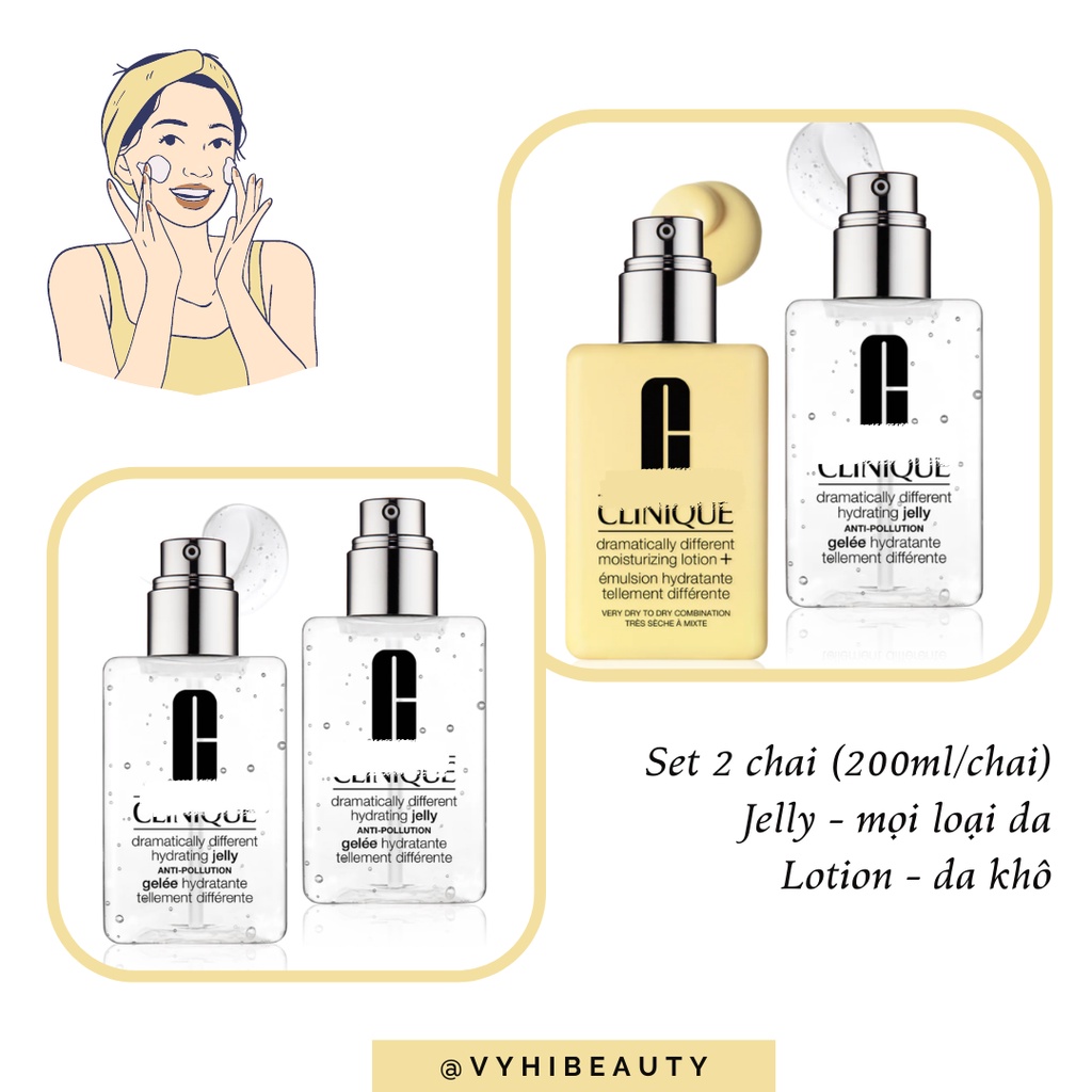 Dưỡng ẩm Clinique gel, lotion, jelly size 30ml, 125ml, 200ml, 250ml