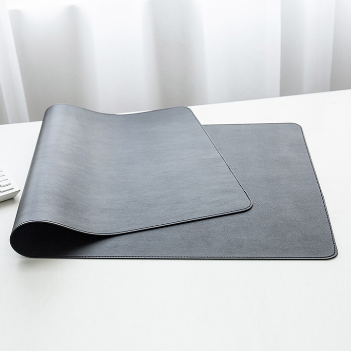 [Kho tết] Deskpad - Tấm lót bàn làm việc bằng da PU, miếng lót chuột chống trơn trượt, chống nước 2 màu 2 mặt cao cấp