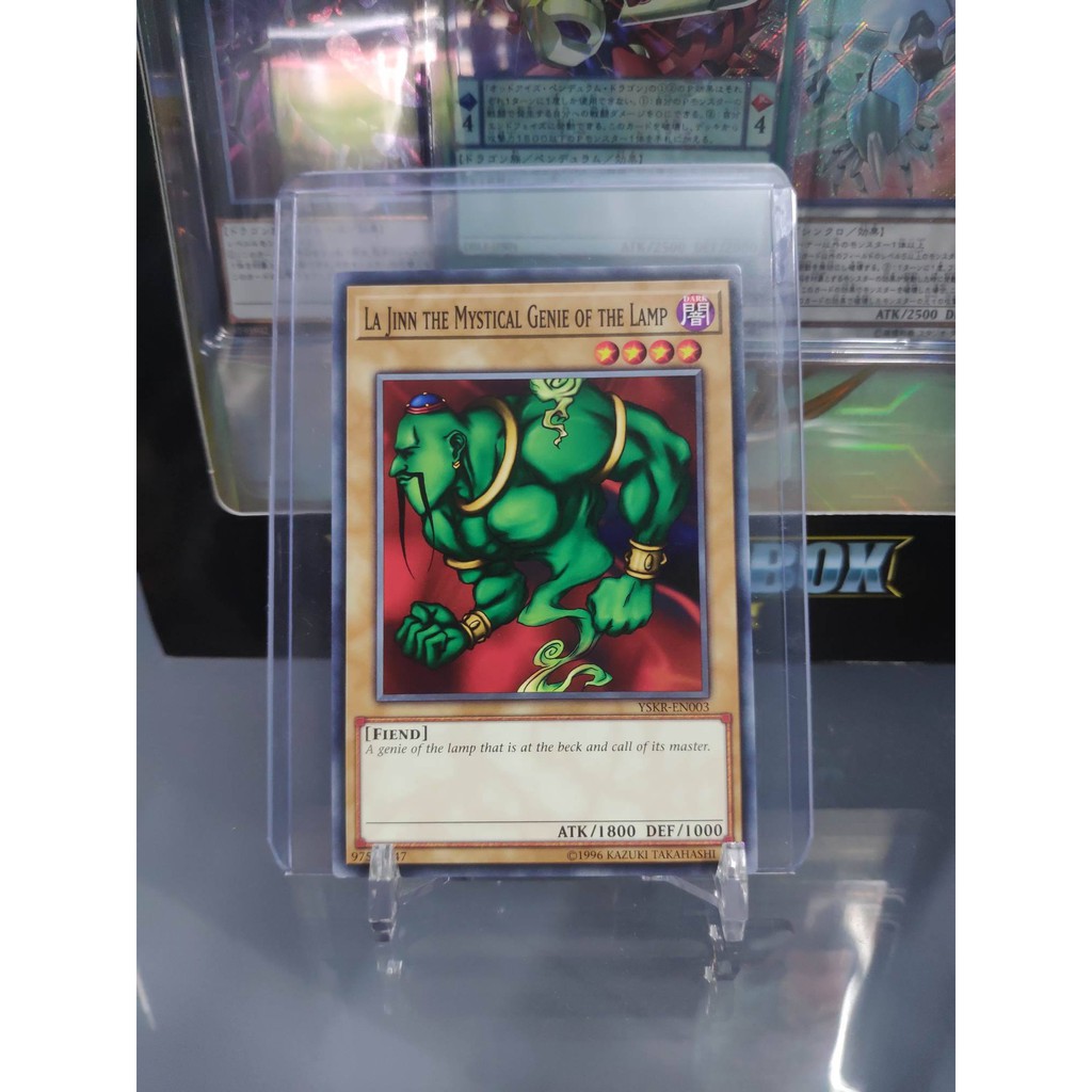 [ Dưa Hấu Yugioh ] Lá bài thẻ bài La Jinn the Mystical Genie of the Lamp - Tặng bọc bài nhựa bảo quản