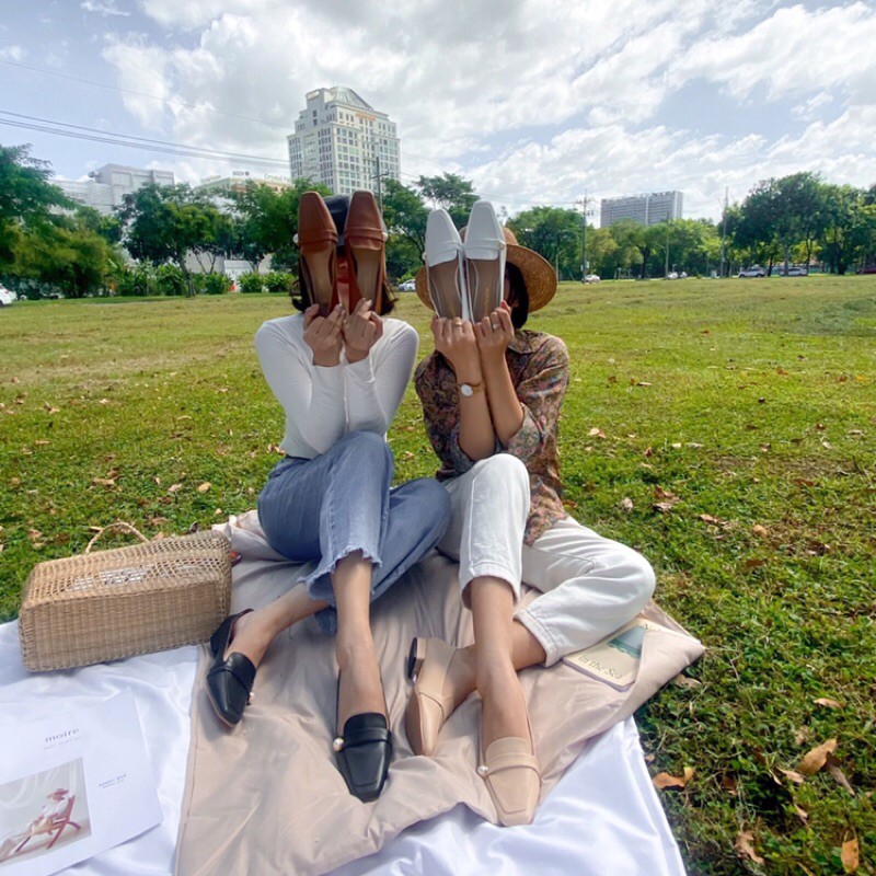 [ ẢNH TỰ CHỤP ]- Giày búp bê nữ oxford thời trang da cao cấp kiểu dáng trendy 2021 | BigBuy360 - bigbuy360.vn