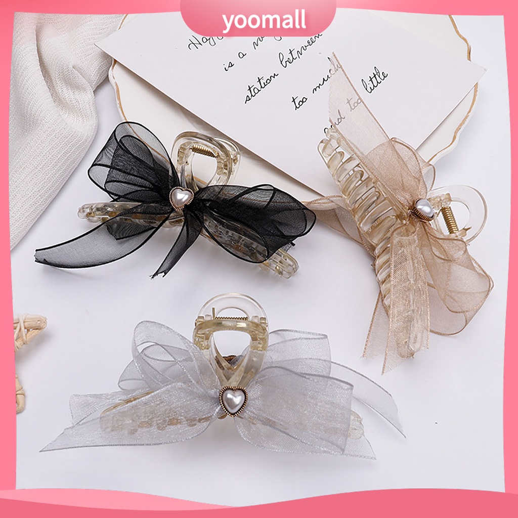 Kẹp tóc hình nơ thiết kế thoải mái dành cho nữ