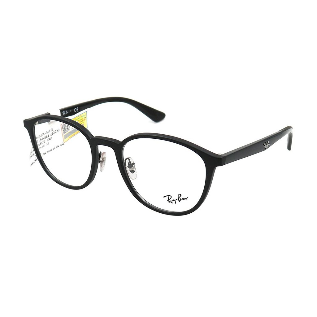 RB7156-Gọng kính nam nữ Rayban chính hãng (53-20-145), thiết kế dễ đeo bảo vệ mắt