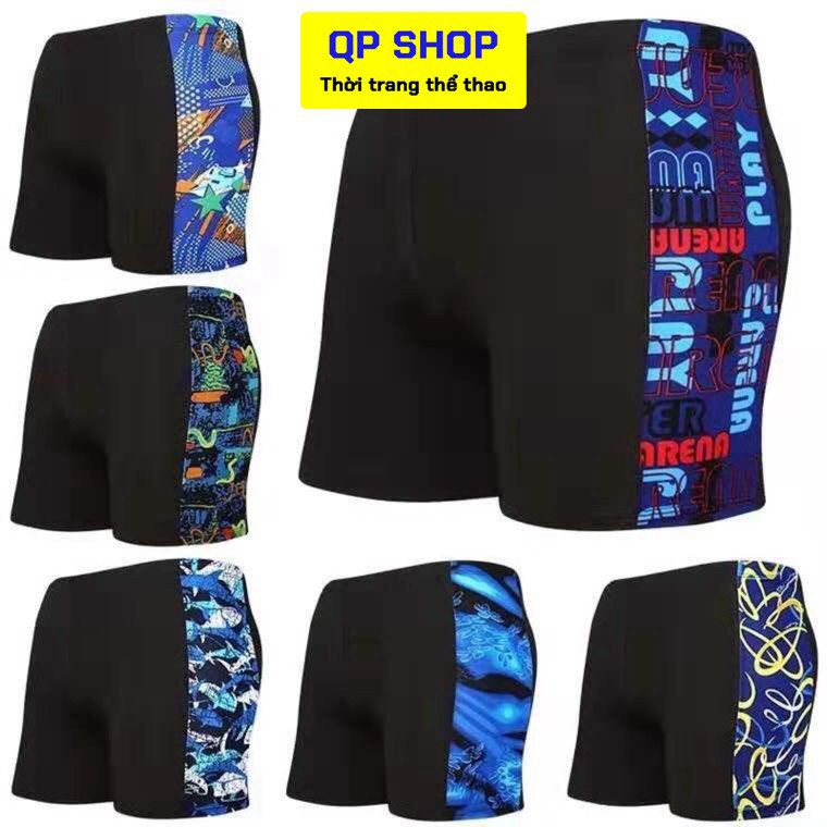 HÀNG CAO CẤP -  Quần Bơi Nam Dạng Đùi Họa Tiết 2 Bên Hông Đủ Size Chất Thun Co Giãn 4 Chiều Chống Thấm Nước Thoải Mái QP | BigBuy360 - bigbuy360.vn