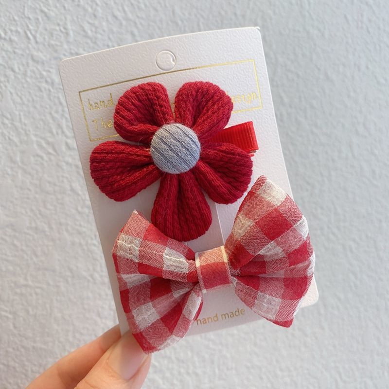 Set 2 Kẹp Tóc Hình Bươm Bướm Phong Cách Công Chúa Ngọt Ngào Cho Bé Gái 0363
