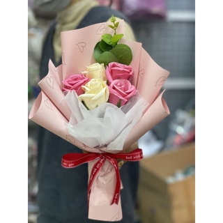 Hoa sáp bó 5 bông/ hoa sáp vĩnh cửu