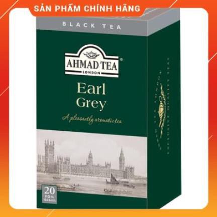 Trà Ahmad vị Bá tước (Earl Grey) (Hộp giấy 40gram - 20 túi lọc có bao thiếc) - Hàng chính hãng