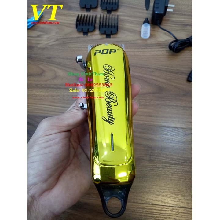 tông cắt tóc Pop P36 Lưỡi Kép - Khuyến Mại Lược + Kẹp Mỏ Vịt