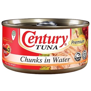 Cá ngừ Century khúc ngâm nước muối 170g nhập khẩu philipines