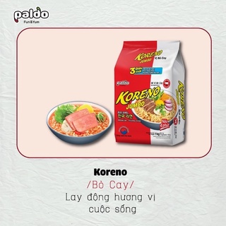 Mỳ cay Hàn Quốc Koreno JUMBO bịch 1kg (10 gói mì)