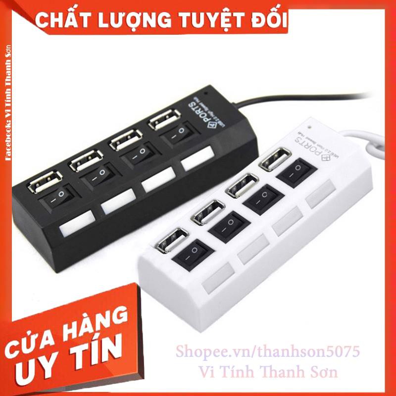 Hub 4 Port Hình Ổ Điện-Có Công Tắc - Vi Tính Thanh Sơn