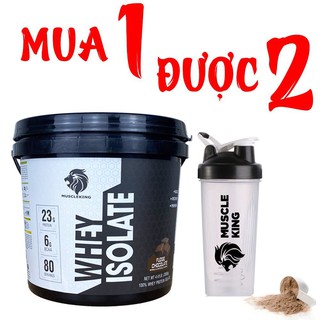 ( Tặng Shaker) Whey Protein Isolate Muscleking 2Kg -Tăng Cơ- Giảm Mỡ- Hấp Thụ Cực Nhanh